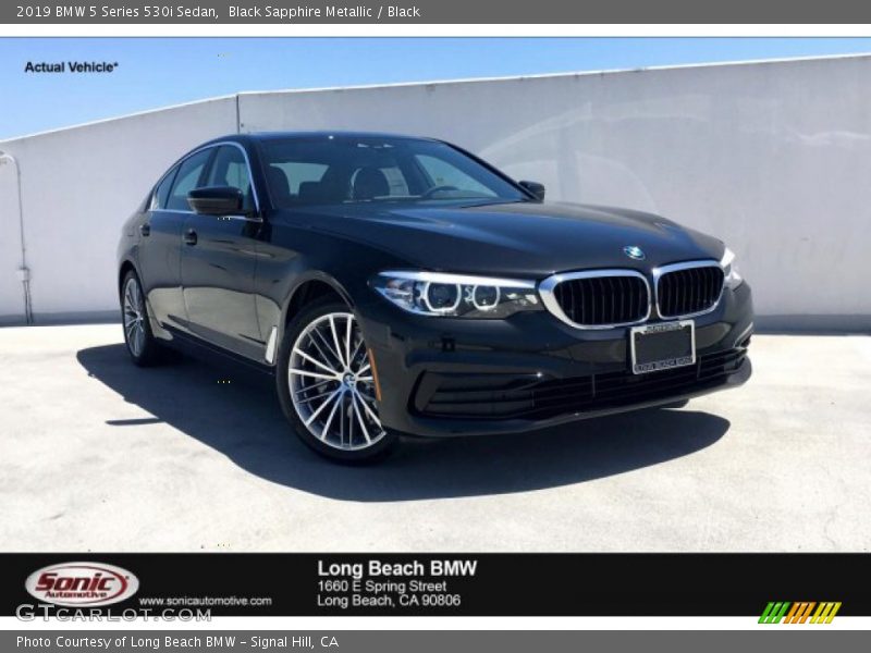 Black Sapphire Metallic / Black 2019 BMW 5 Series 530i Sedan