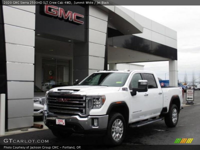 Summit White / Jet Black 2020 GMC Sierra 2500HD SLT Crew Cab 4WD