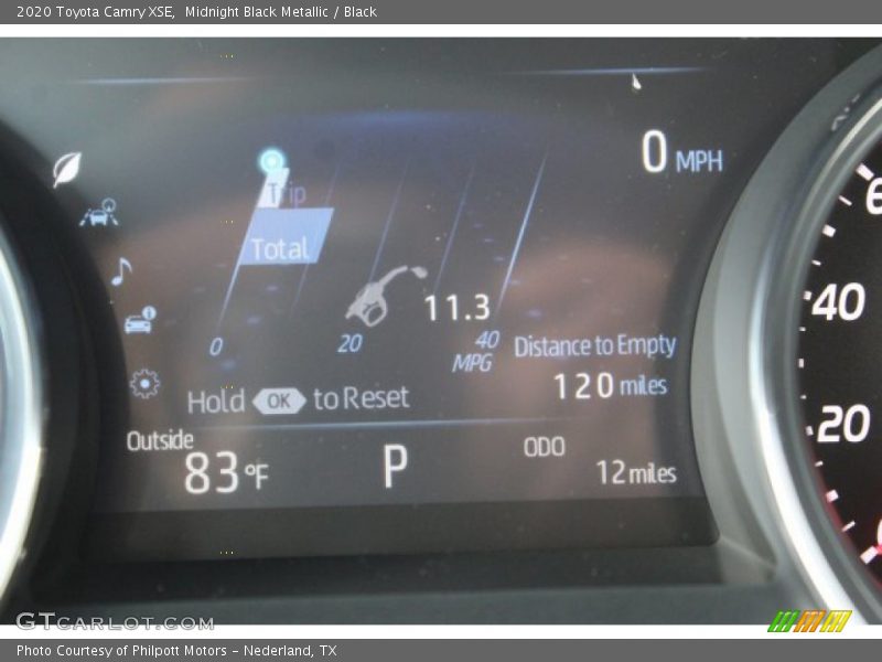 Midnight Black Metallic / Black 2020 Toyota Camry XSE