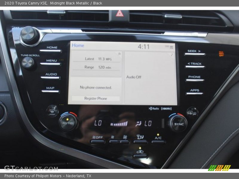 Midnight Black Metallic / Black 2020 Toyota Camry XSE