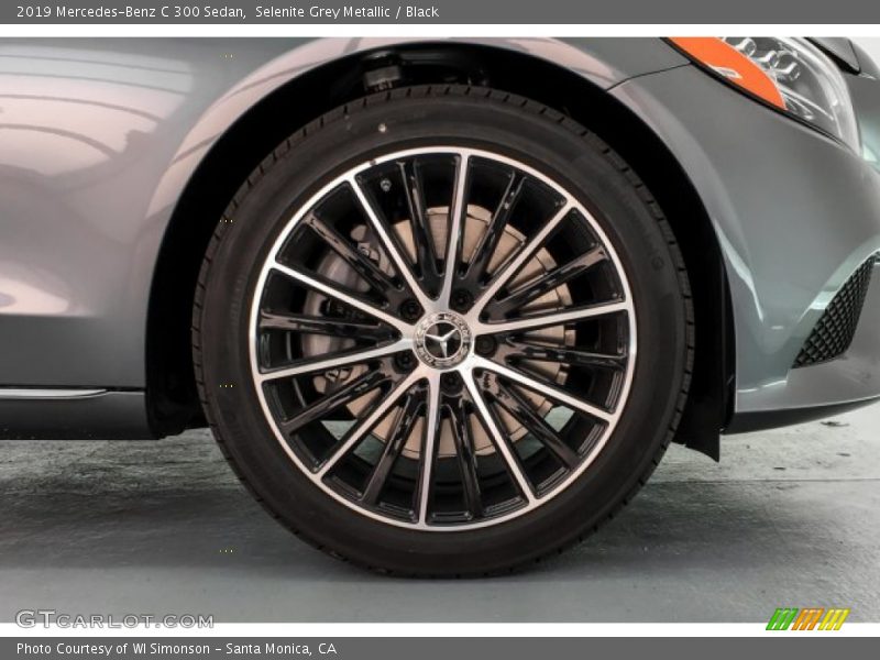 Selenite Grey Metallic / Black 2019 Mercedes-Benz C 300 Sedan