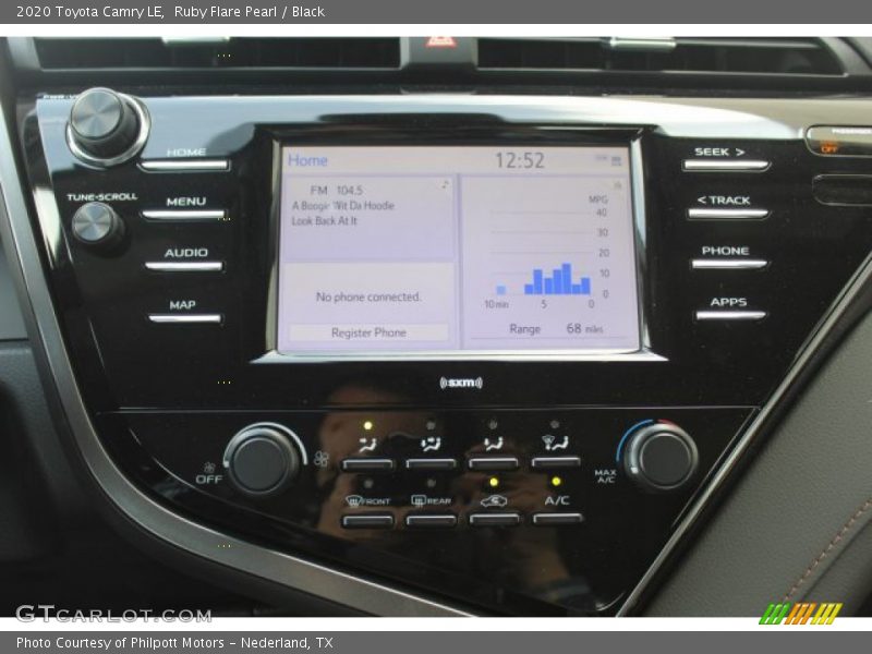 Ruby Flare Pearl / Black 2020 Toyota Camry LE
