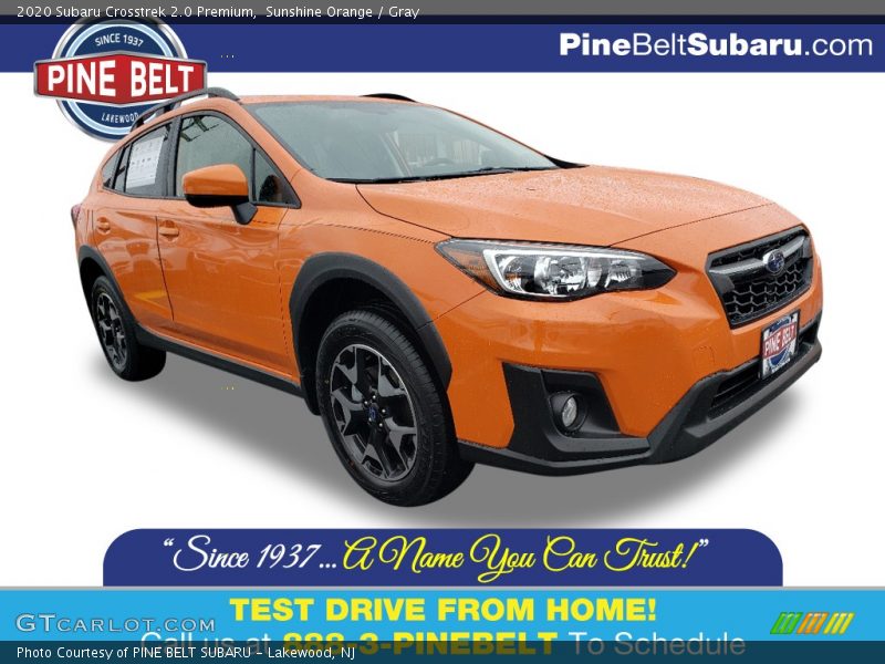 Sunshine Orange / Gray 2020 Subaru Crosstrek 2.0 Premium