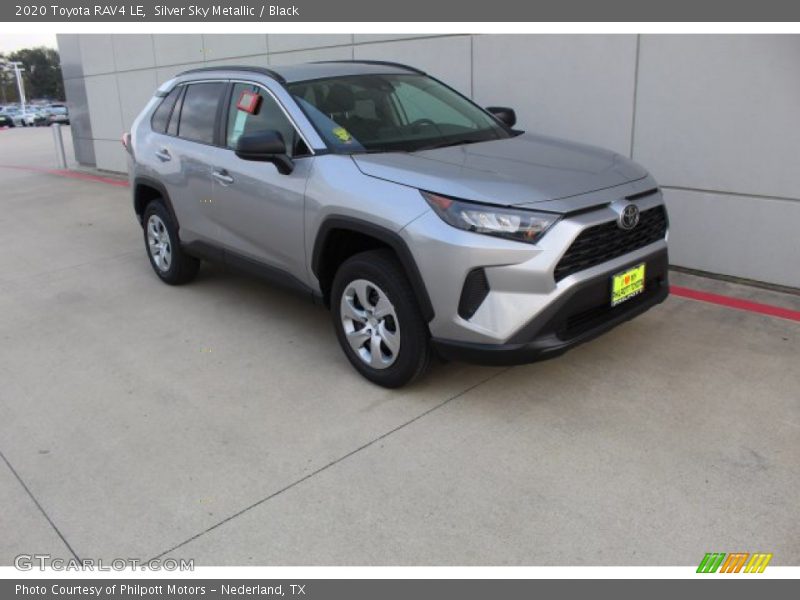 Silver Sky Metallic / Black 2020 Toyota RAV4 LE