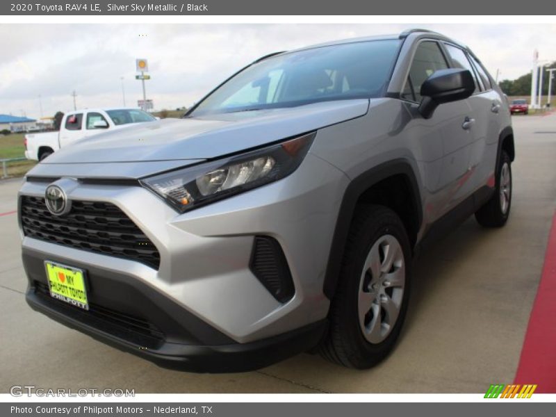 Silver Sky Metallic / Black 2020 Toyota RAV4 LE