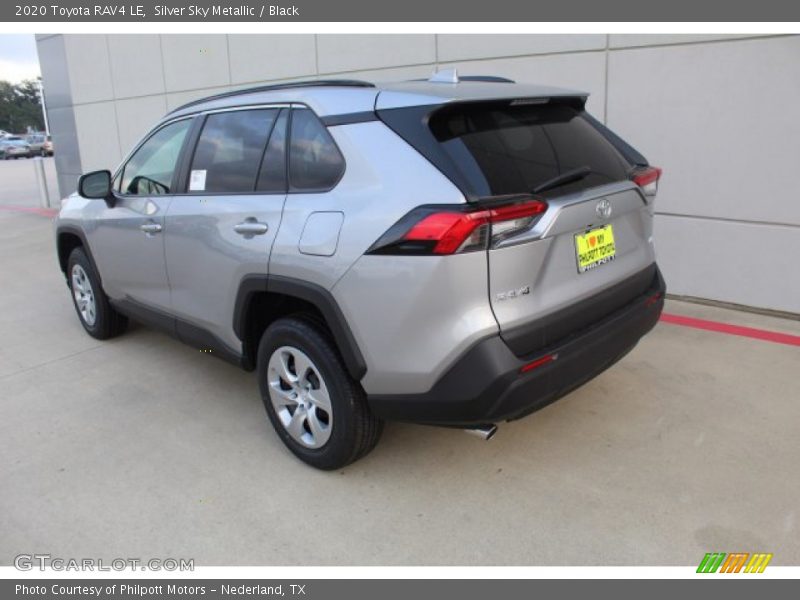 Silver Sky Metallic / Black 2020 Toyota RAV4 LE