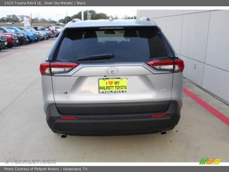 Silver Sky Metallic / Black 2020 Toyota RAV4 LE