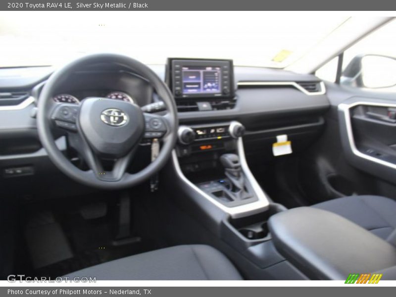 Silver Sky Metallic / Black 2020 Toyota RAV4 LE