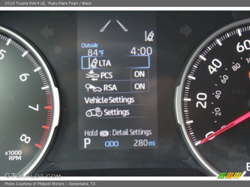 Ruby Flare Pearl / Black 2019 Toyota RAV4 LE
