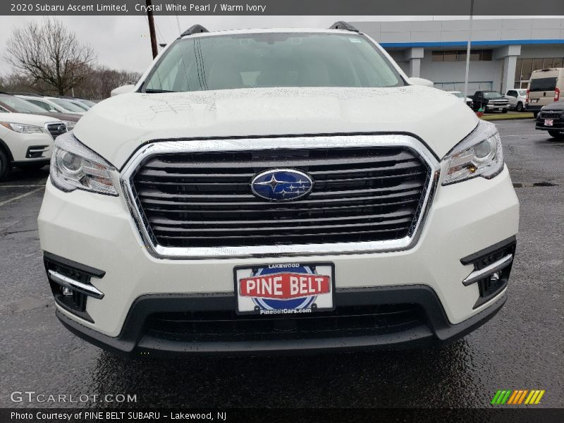 Crystal White Pearl / Warm Ivory 2020 Subaru Ascent Limited