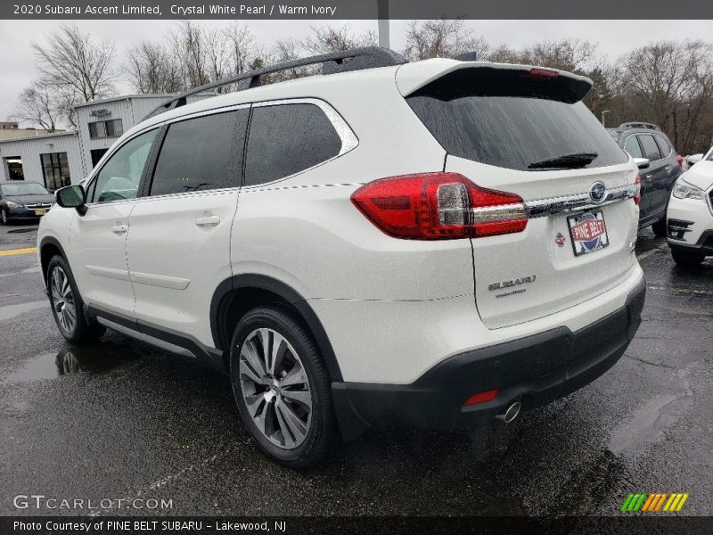 Crystal White Pearl / Warm Ivory 2020 Subaru Ascent Limited