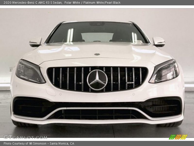 Polar White / Platinum White/Pearl Black 2020 Mercedes-Benz C AMG 63 S Sedan