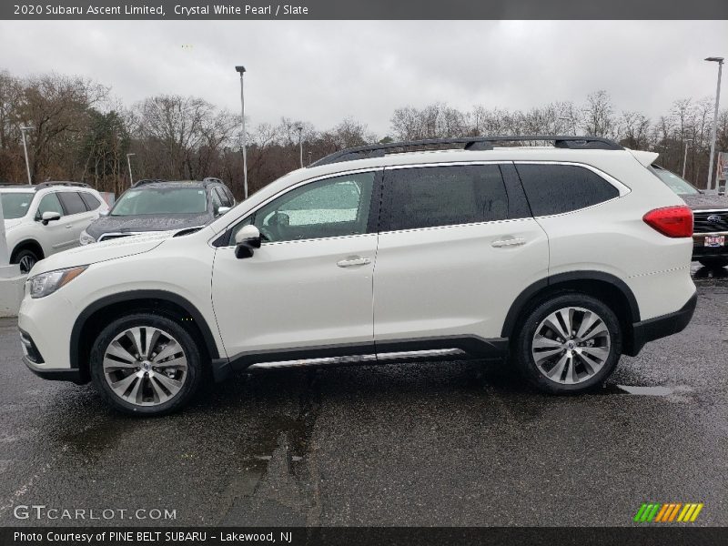 Crystal White Pearl / Slate 2020 Subaru Ascent Limited