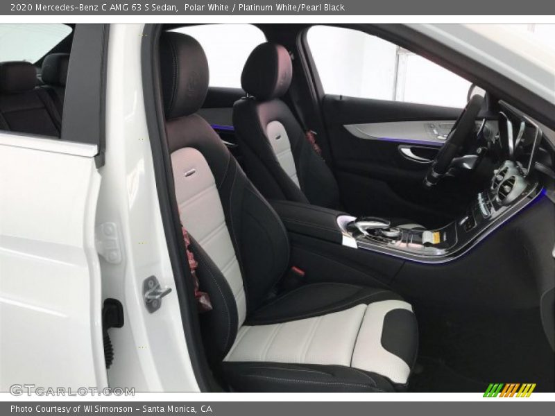 Front Seat of 2020 C AMG 63 S Sedan