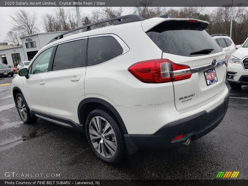 Crystal White Pearl / Slate 2020 Subaru Ascent Limited