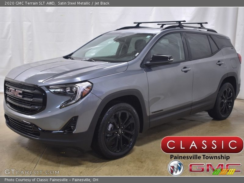 Satin Steel Metallic / Jet Black 2020 GMC Terrain SLT AWD