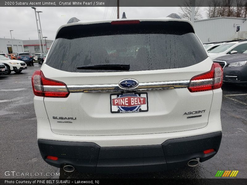 Crystal White Pearl / Slate 2020 Subaru Ascent Limited