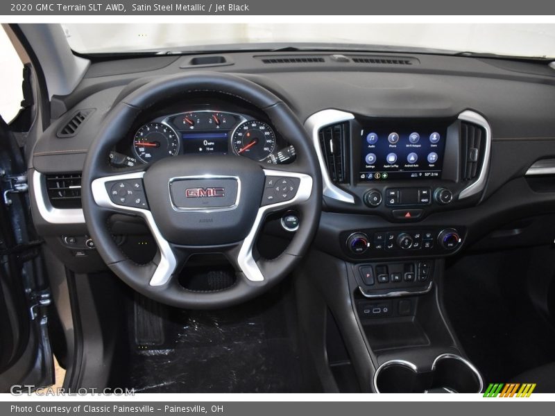 Satin Steel Metallic / Jet Black 2020 GMC Terrain SLT AWD