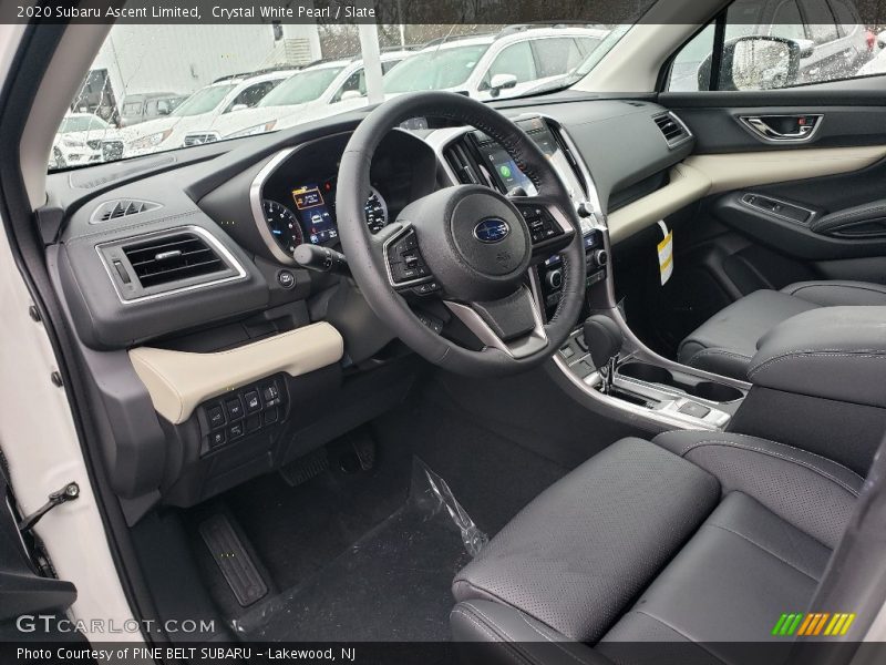Crystal White Pearl / Slate 2020 Subaru Ascent Limited