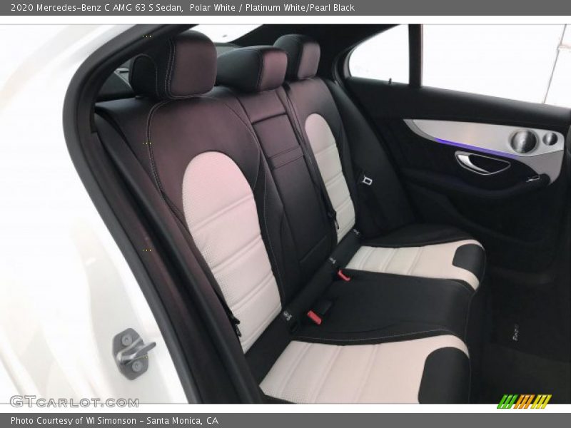 Rear Seat of 2020 C AMG 63 S Sedan