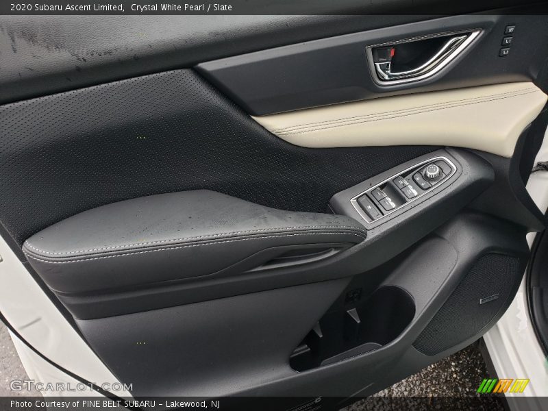 Crystal White Pearl / Slate 2020 Subaru Ascent Limited