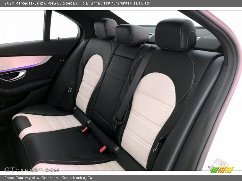 Rear Seat of 2020 C AMG 63 S Sedan