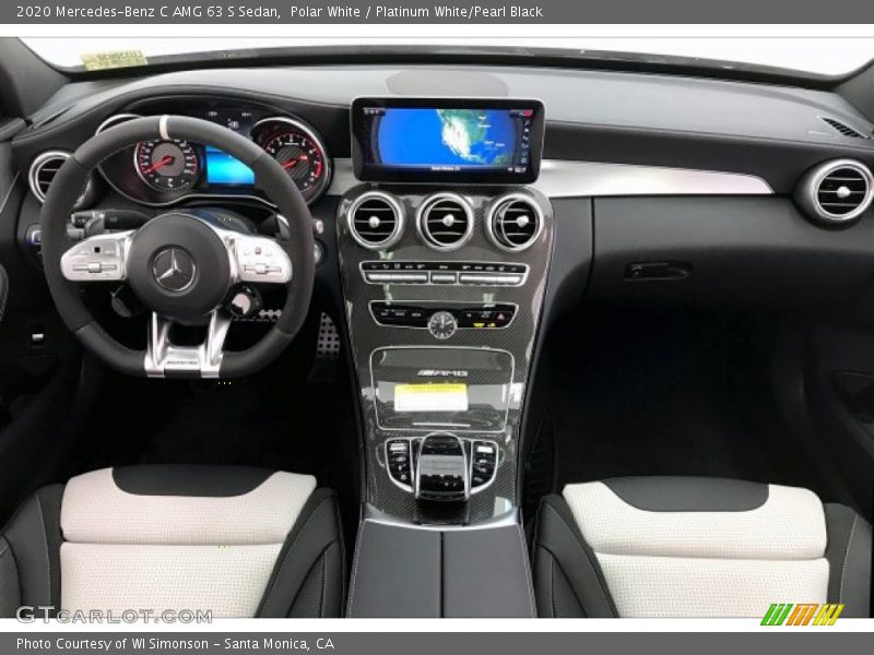  2020 C AMG 63 S Sedan Platinum White/Pearl Black Interior