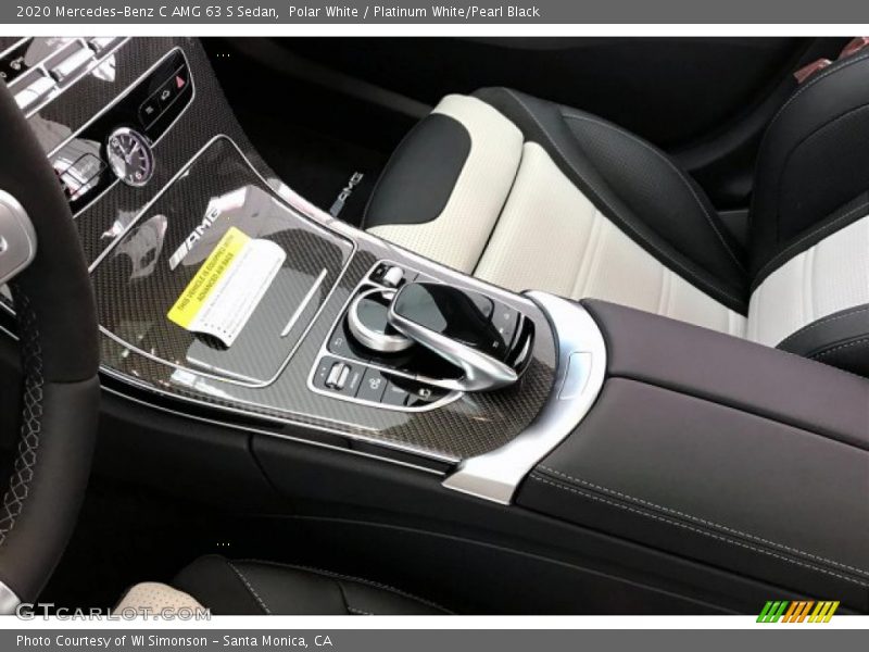 Controls of 2020 C AMG 63 S Sedan