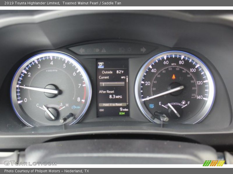  2019 Highlander Limited Limited Gauges