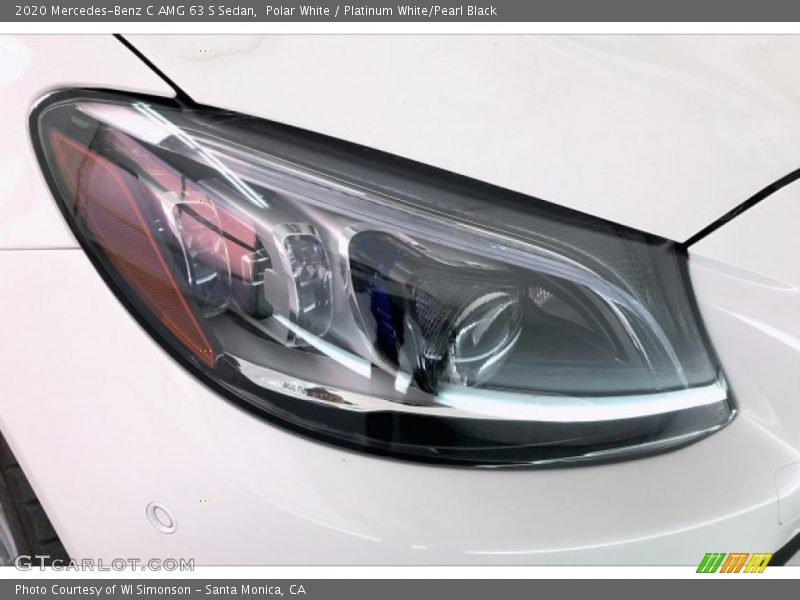 Polar White / Platinum White/Pearl Black 2020 Mercedes-Benz C AMG 63 S Sedan