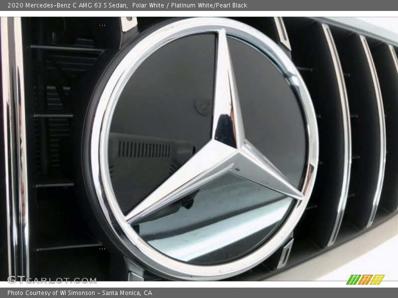 Polar White / Platinum White/Pearl Black 2020 Mercedes-Benz C AMG 63 S Sedan