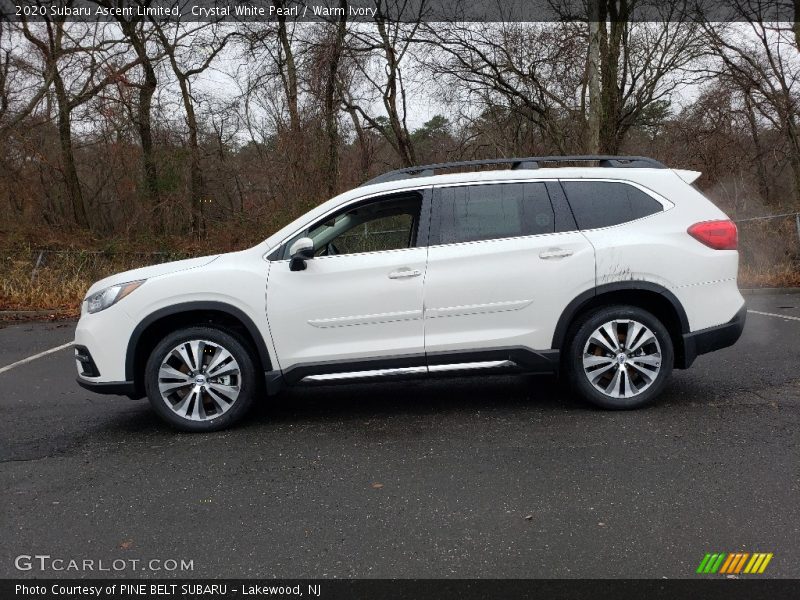 Crystal White Pearl / Warm Ivory 2020 Subaru Ascent Limited