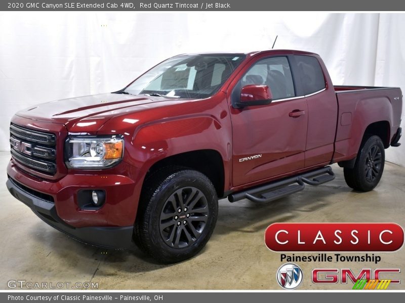 Red Quartz Tintcoat / Jet Black 2020 GMC Canyon SLE Extended Cab 4WD