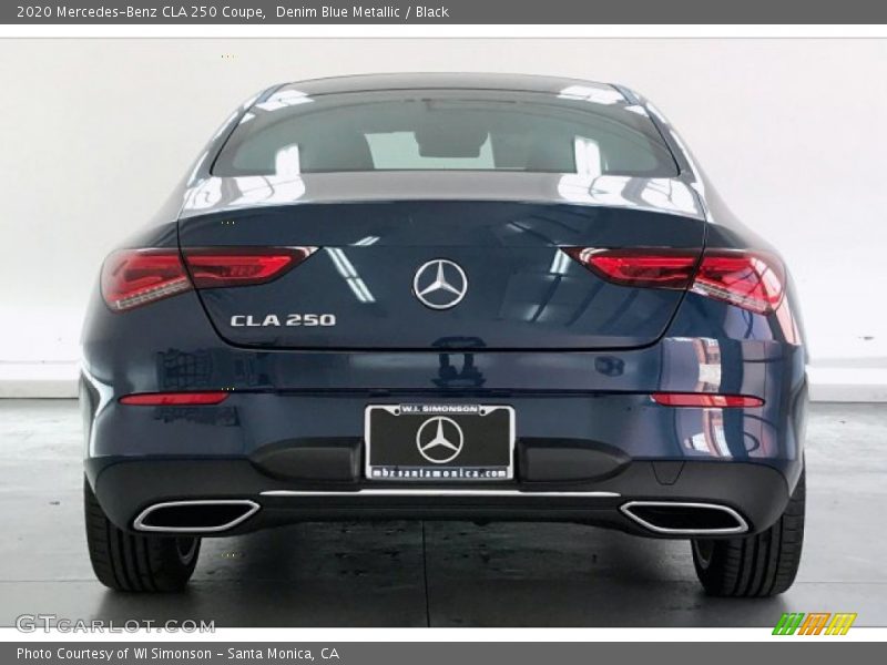 Denim Blue Metallic / Black 2020 Mercedes-Benz CLA 250 Coupe