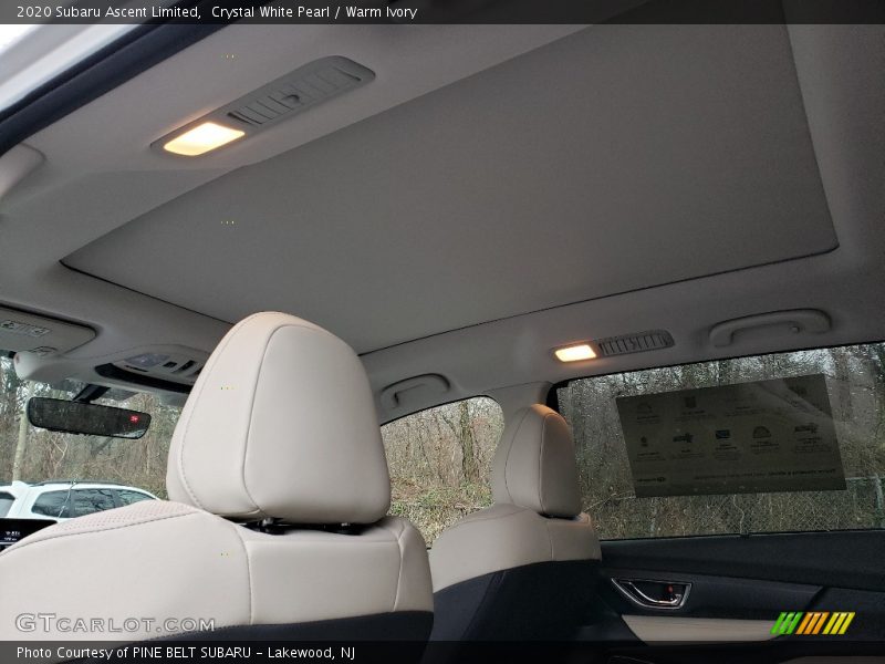 Crystal White Pearl / Warm Ivory 2020 Subaru Ascent Limited