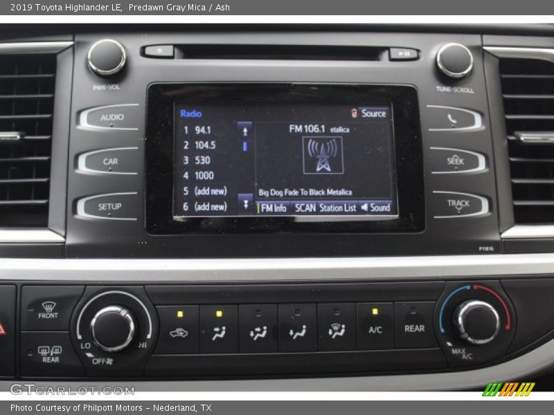 Predawn Gray Mica / Ash 2019 Toyota Highlander LE