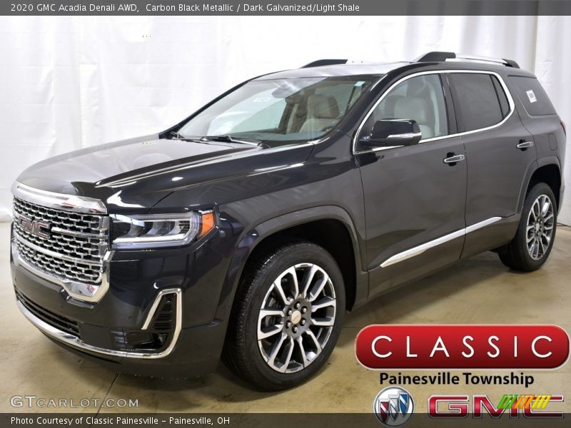 Carbon Black Metallic / Dark Galvanized/Light Shale 2020 GMC Acadia Denali AWD