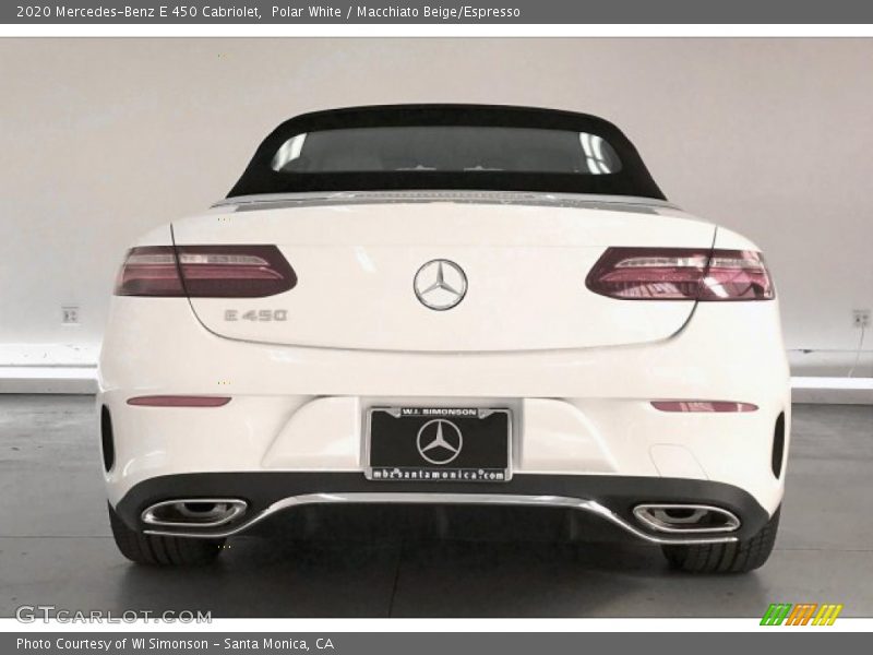 Polar White / Macchiato Beige/Espresso 2020 Mercedes-Benz E 450 Cabriolet
