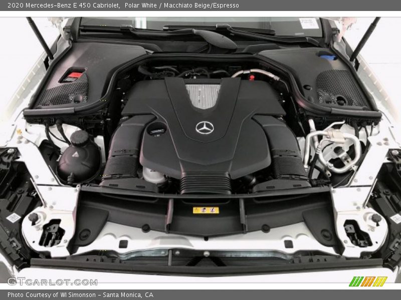 Polar White / Macchiato Beige/Espresso 2020 Mercedes-Benz E 450 Cabriolet