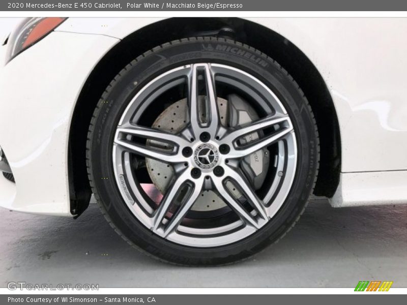 Polar White / Macchiato Beige/Espresso 2020 Mercedes-Benz E 450 Cabriolet