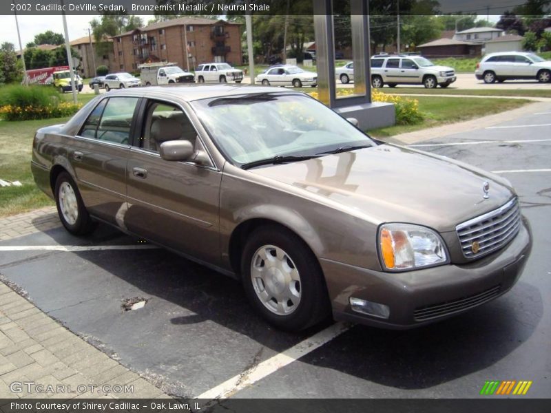 Bronzemist Metallic / Neutral Shale 2002 Cadillac DeVille Sedan