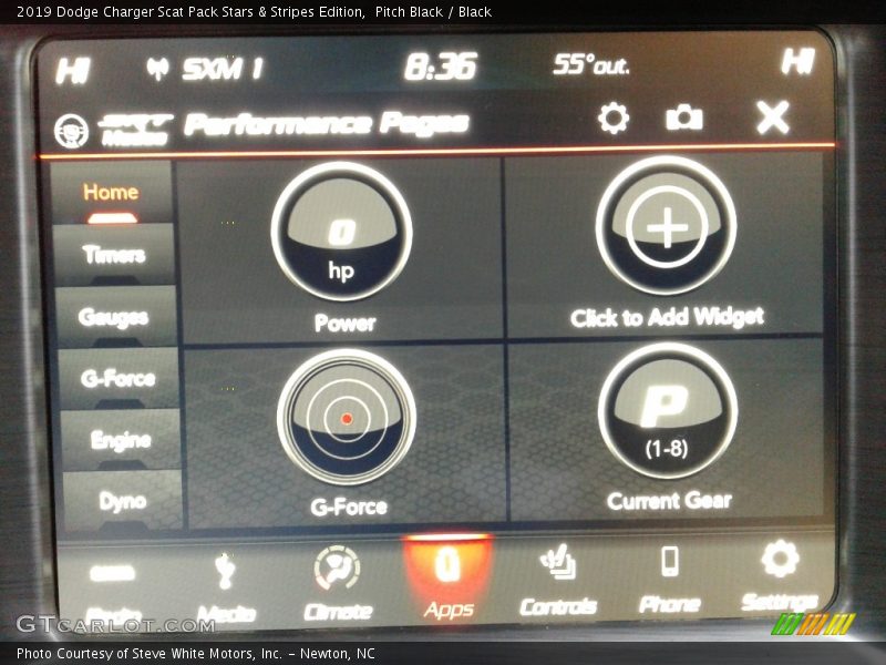 Pitch Black / Black 2019 Dodge Charger Scat Pack Stars & Stripes Edition