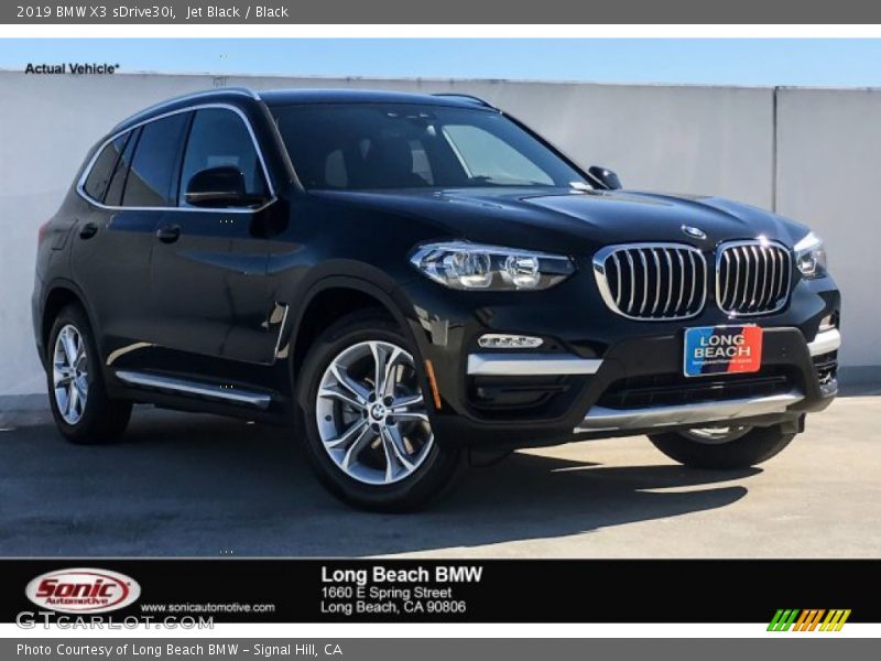 Jet Black / Black 2019 BMW X3 sDrive30i