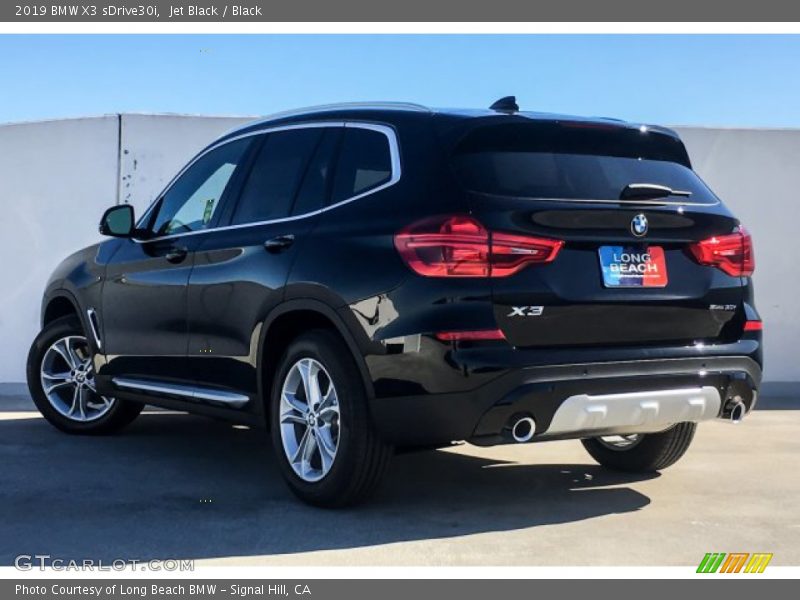 Jet Black / Black 2019 BMW X3 sDrive30i