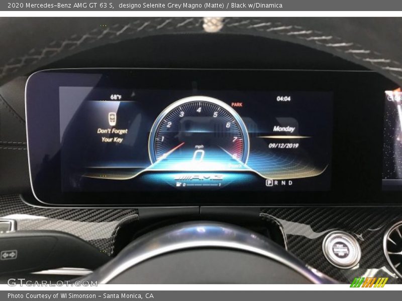 designo Selenite Grey Magno (Matte) / Black w/Dinamica 2020 Mercedes-Benz AMG GT 63 S