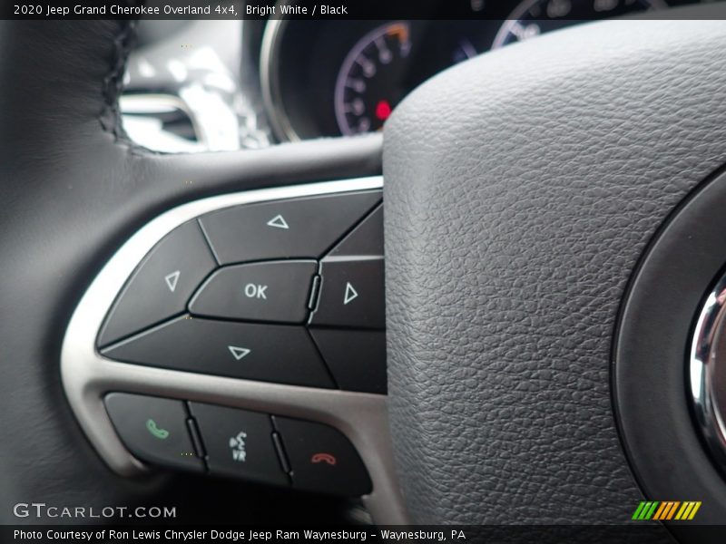Bright White / Black 2020 Jeep Grand Cherokee Overland 4x4