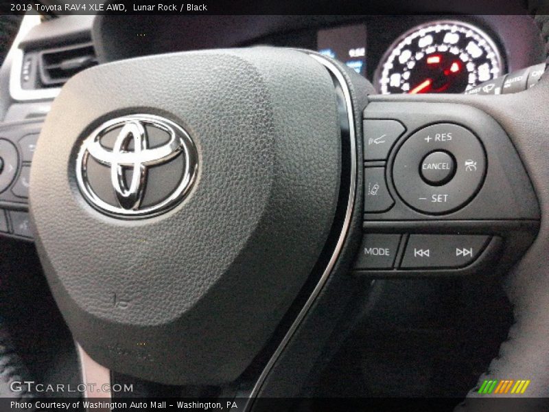 Lunar Rock / Black 2019 Toyota RAV4 XLE AWD