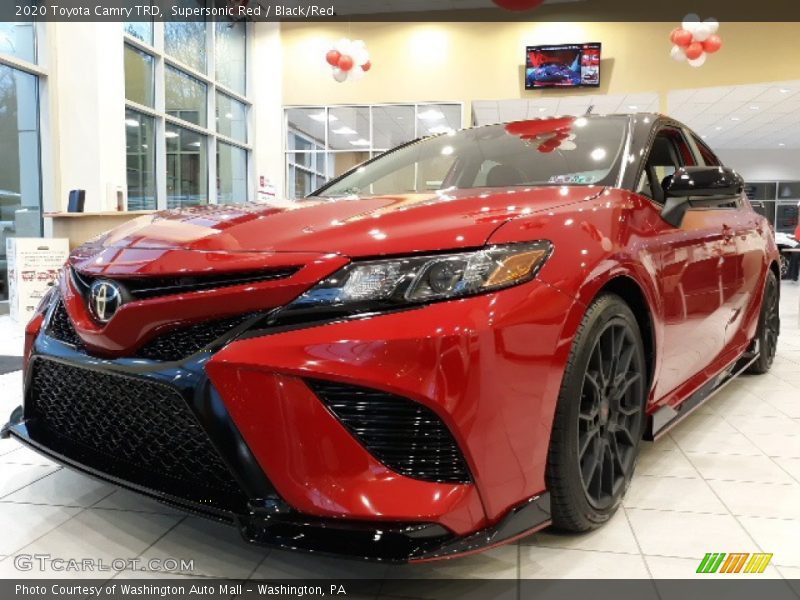 Supersonic Red / Black/Red 2020 Toyota Camry TRD