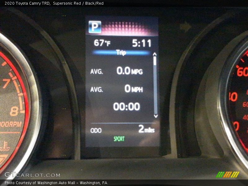 Supersonic Red / Black/Red 2020 Toyota Camry TRD