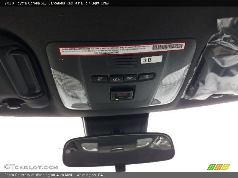 Barcelona Red Metallic / Light Gray 2020 Toyota Corolla SE